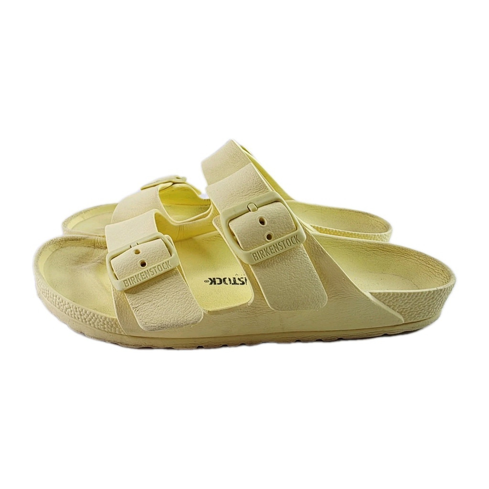 Birkenstock Sandals Arizona Eva Slip On Buckle Strap Slide Yellow Flats Ladies 7 - Picture 3 of 7